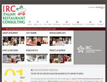 Tablet Screenshot of italianrestaurantconsulting.com